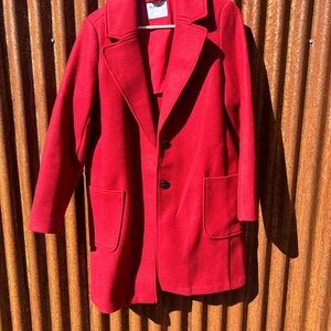Old Navy Women's Bold Red Trench Coat